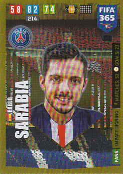 Pablo Sarabia Paris Saint-Germain 2020 FIFA 365 Impact Signing #158